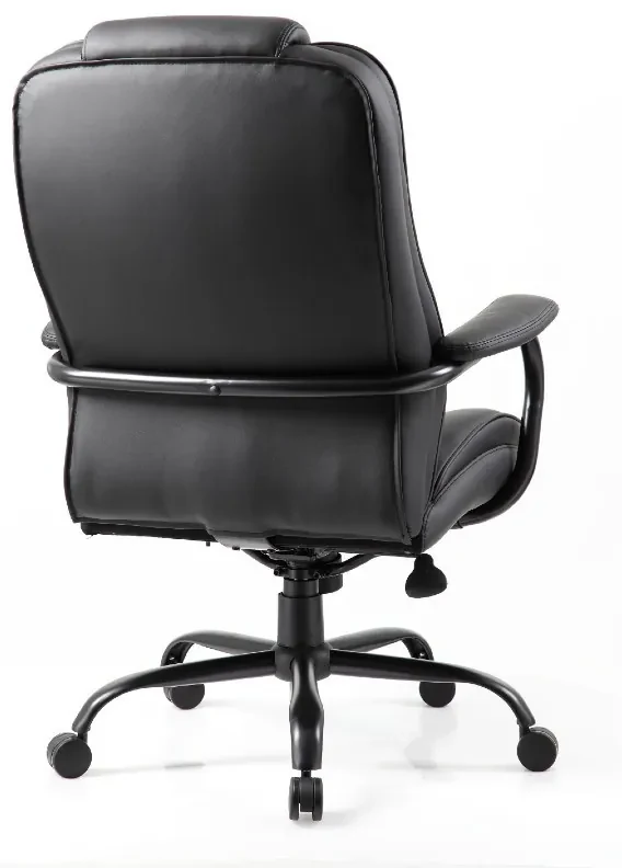 Kožené kancelárske kreslo MAXOR XXL, čierne