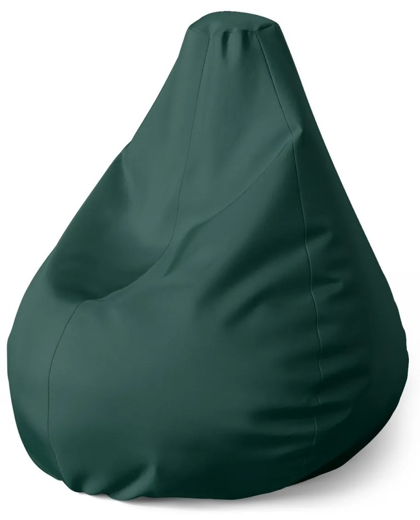 Sablio Sedací vak Pear Lesná zelená 2 - 140 x 100 x 25 cm
