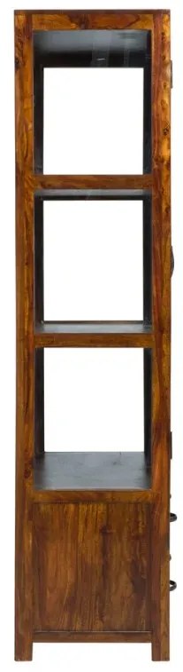 furniture-nabytek.cz - Masivní vitrína Palison z palisandru, lakovaná, tmavě hnědá