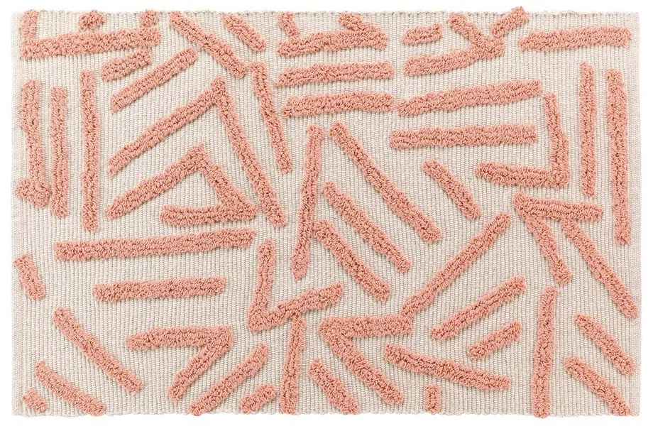 Ružovo-krémový prateľný koberec 60x90 cm Athena – douceur d'intérieur