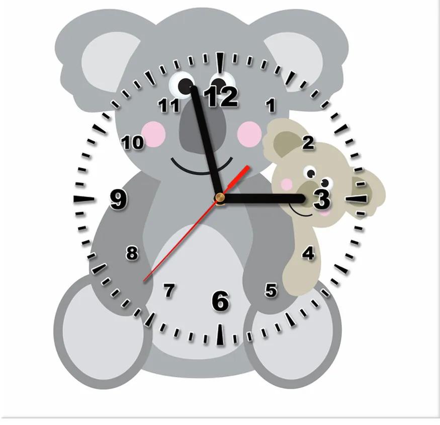 Gario Obraz s hodinami Koala Rozmery: 30 x 30 cm