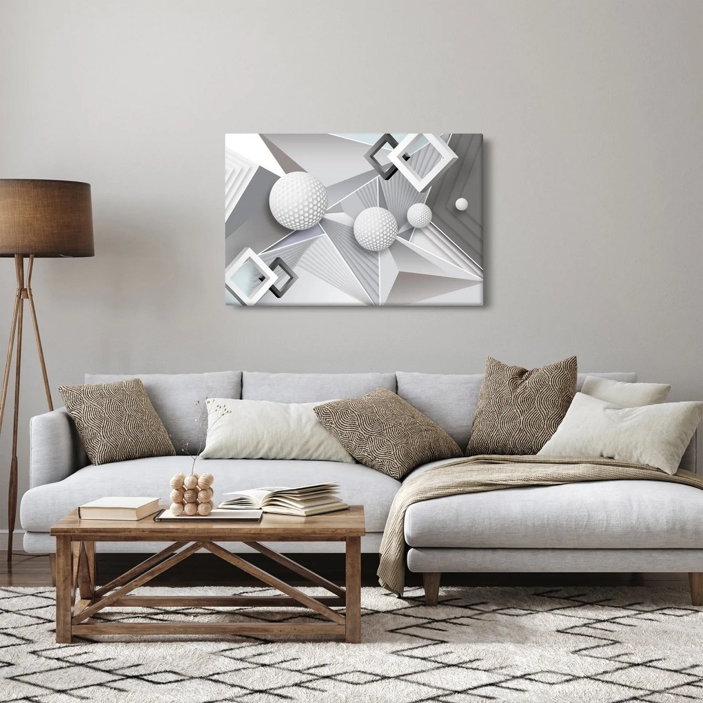 Geometrický abstraktný obraz (90x60 cm)