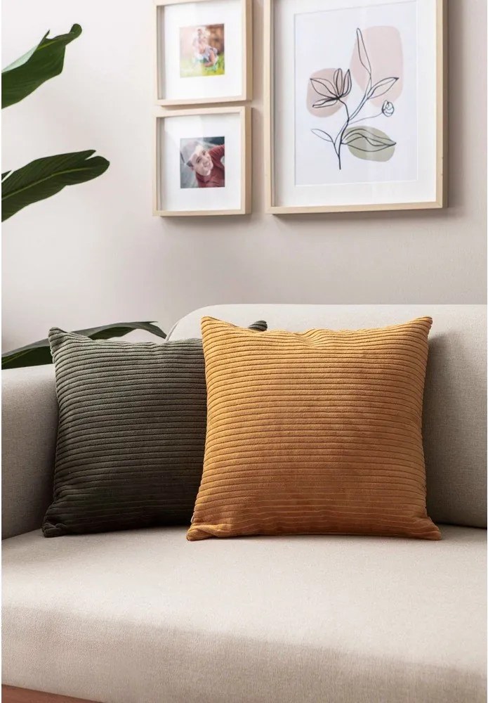 Menčestrové obliečky na vankúše v súprave 2 ks 43x43 cm – Mioli Decor