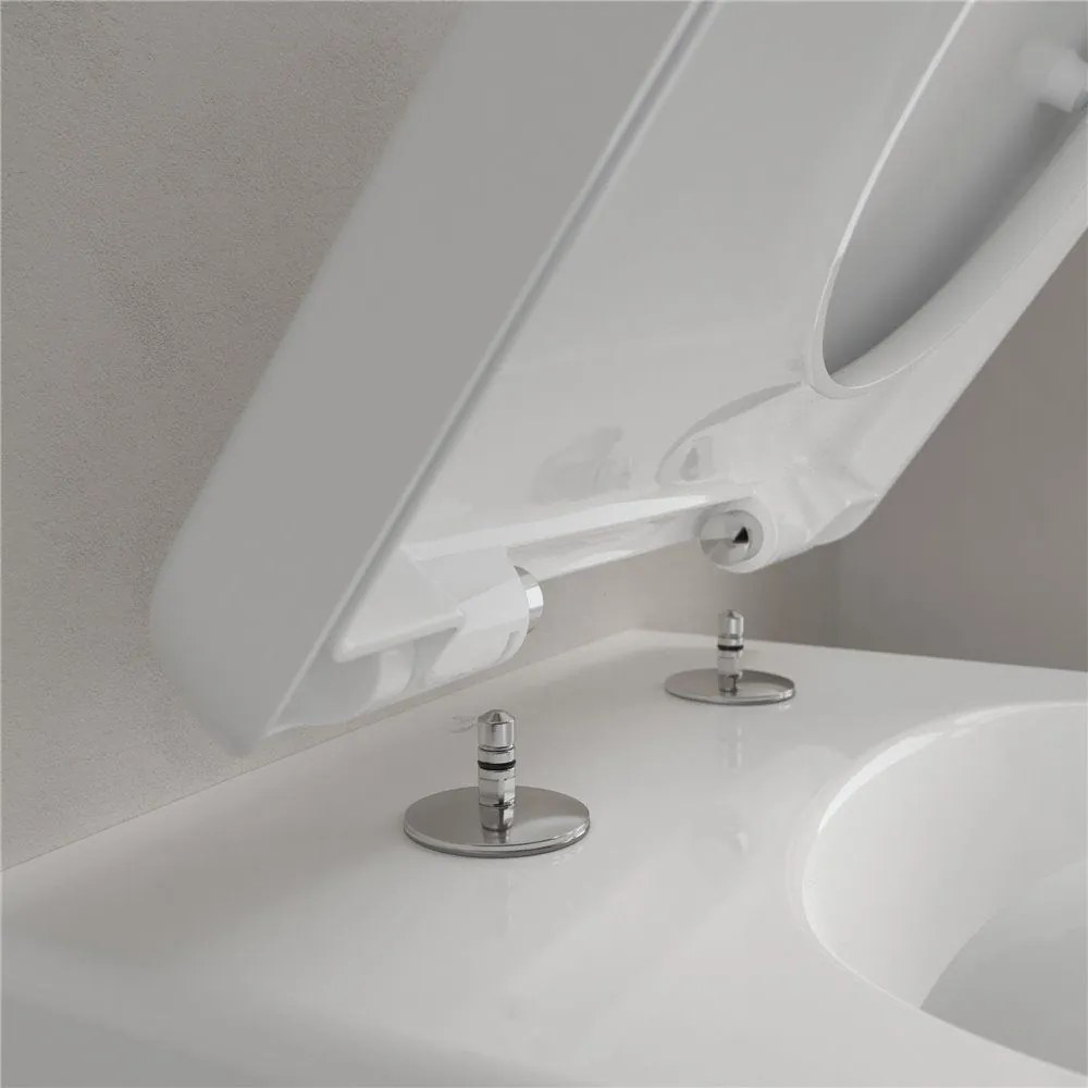VILLEROY & BOCH Subway 2.0 Comfort WC sedátko s poklopom, s funkciou QuickRelease a Softclosing, biela alpská, 9M86S101