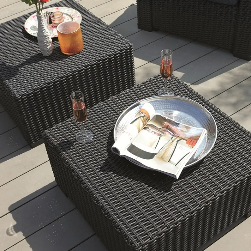 Keter záhradný stôl California 68 x 68 x 35 cm, grafit