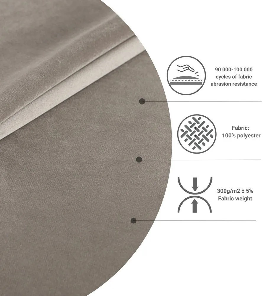 Svetlosivá čalúnená dvojlôžková posteľ s úložným priestorom 140x200 cm Tate – Maison de Rêve