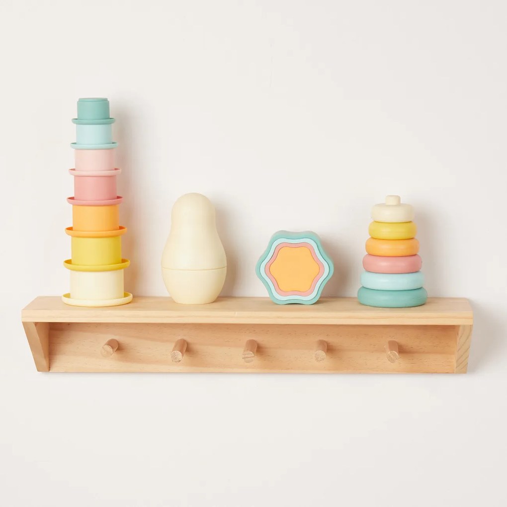 Bieco - Silikónová skladacia matrioška - Tropical Vibes