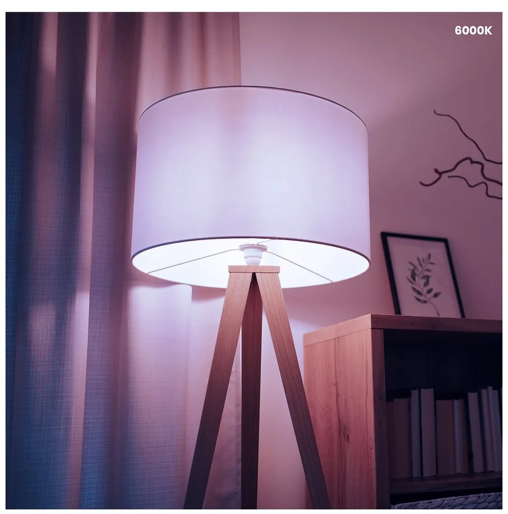 LED žiarovka E27 studená 5500k 7w 600 lm sviečka