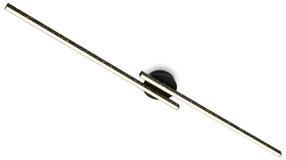 Briloner 3717-025 - LED Prisadený luster REY 2xLED/12W/230V čierna