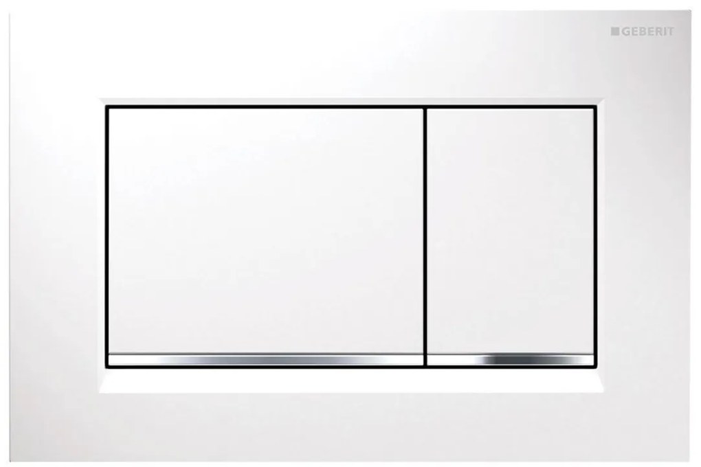 Geberit Sigma30, ovládacie tlačidlo Sigma30, biela/chróm, 115.883.KJ.1