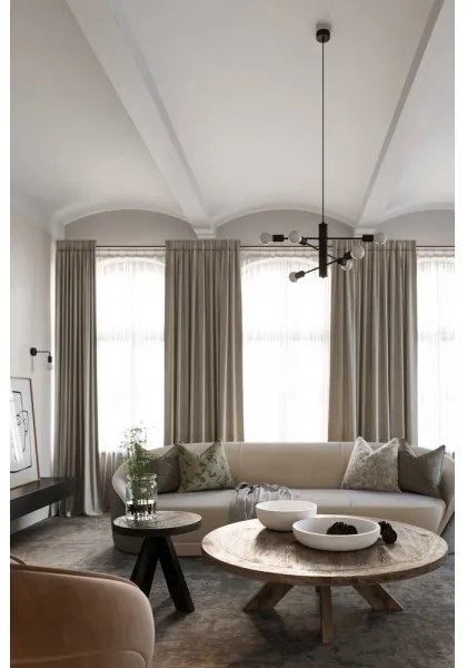 Luster na lanku DUOMO 3M 3xE27/60W/230V čierna