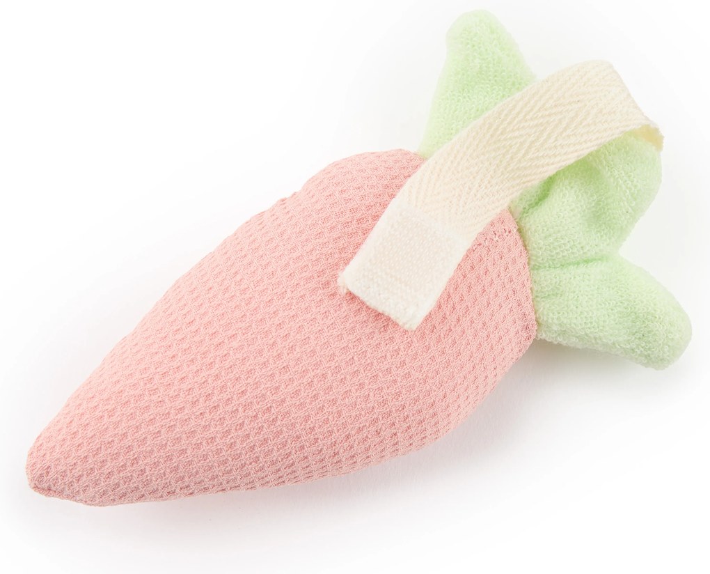 Bieco - Drevený krúžok s tromi odnímateľnými hračkami - králiček Fine