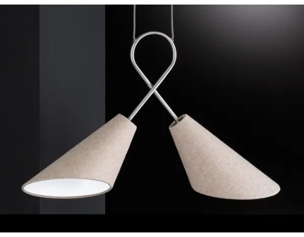 Fischer & Honsel 65170 - Luster na lanku SAGA 2xE27/12W/230V