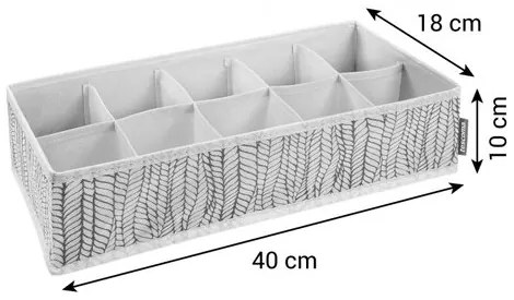 Tescoma Organizér na ponožky a bielizeň FANCY HOME, 40 x 18 x 10 cm, cappuccino, S