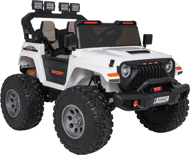Elektrické autíčko Extreme Sport 4x4 biele
