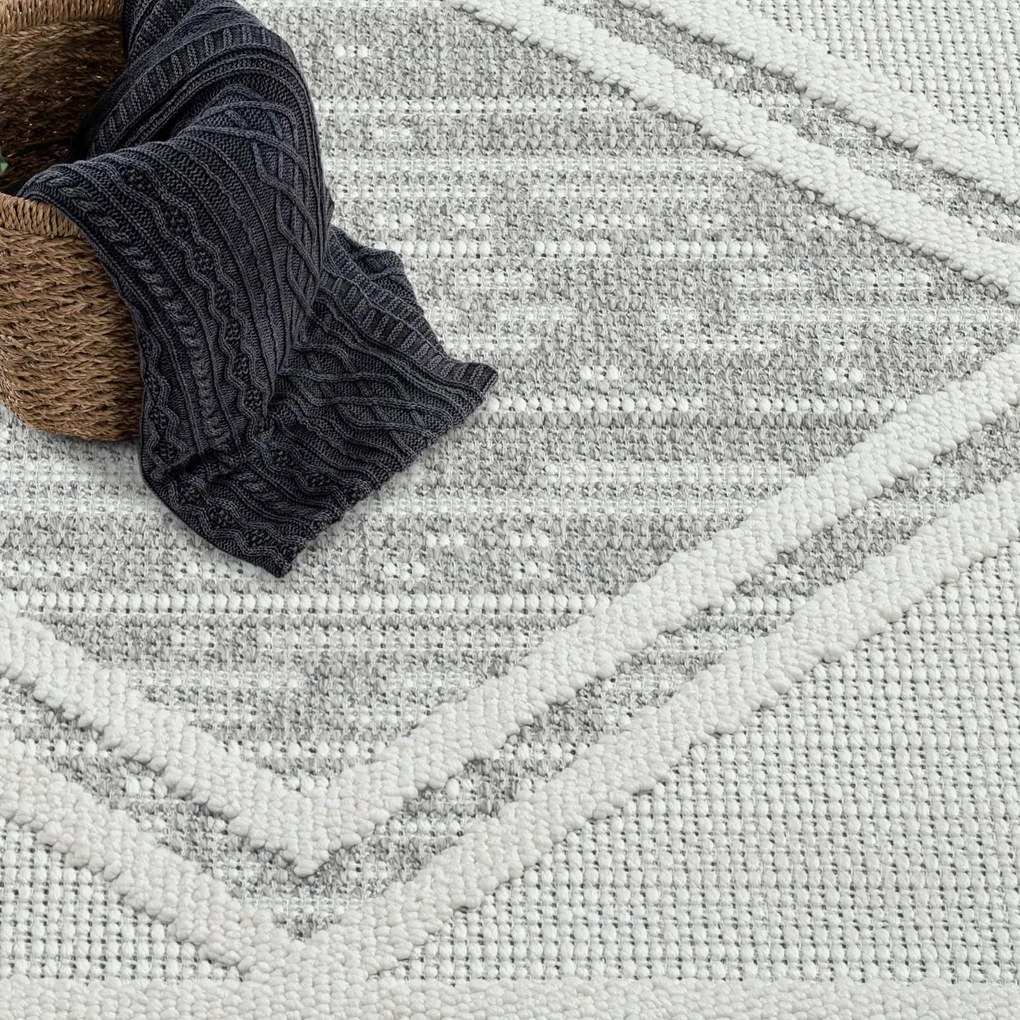 Dekorstudio Moderný koberec LINDO 8853 - sivý Rozmer koberca: 80x150cm