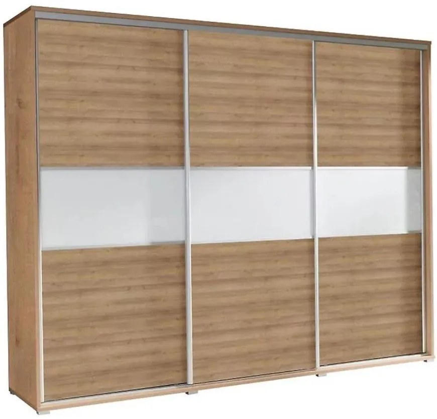 Skríňa Florencja dub riviera/biely 277 cm