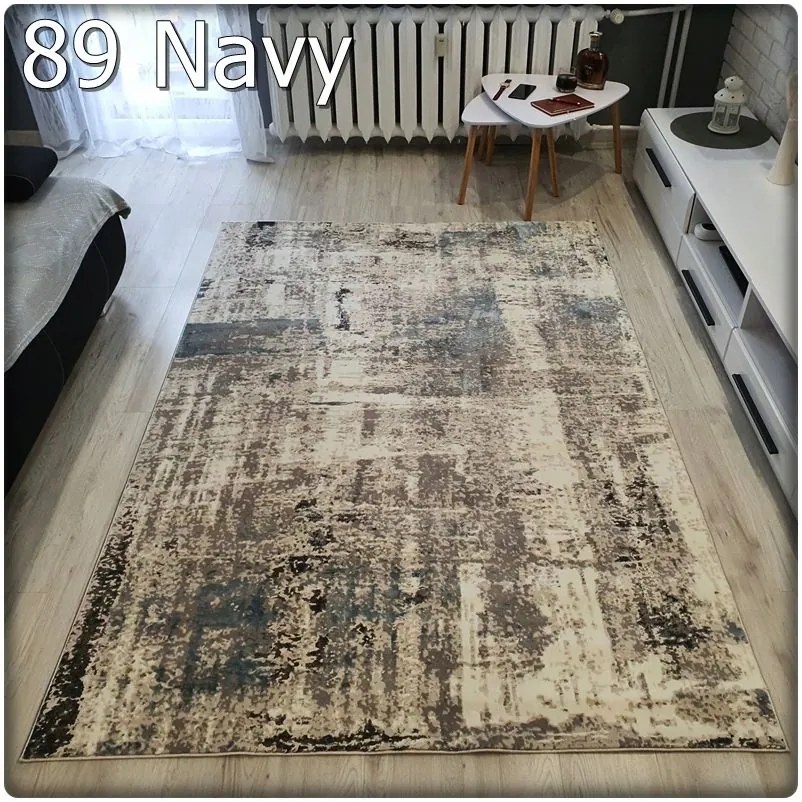 Dekorstudio Moderný koberec LUXESS vzor 89 tmavo modrý Rozmer koberca: 80x150cm