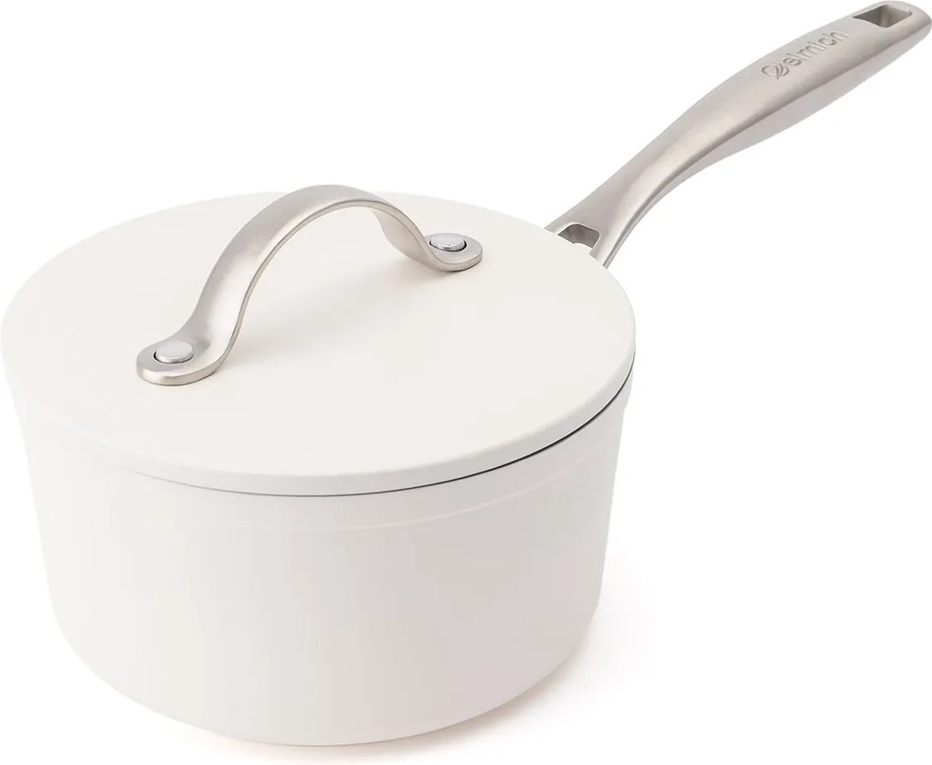 Elmich Nepriľnavý keramický rajnica Zen Ø 16 cm – krémovobiela