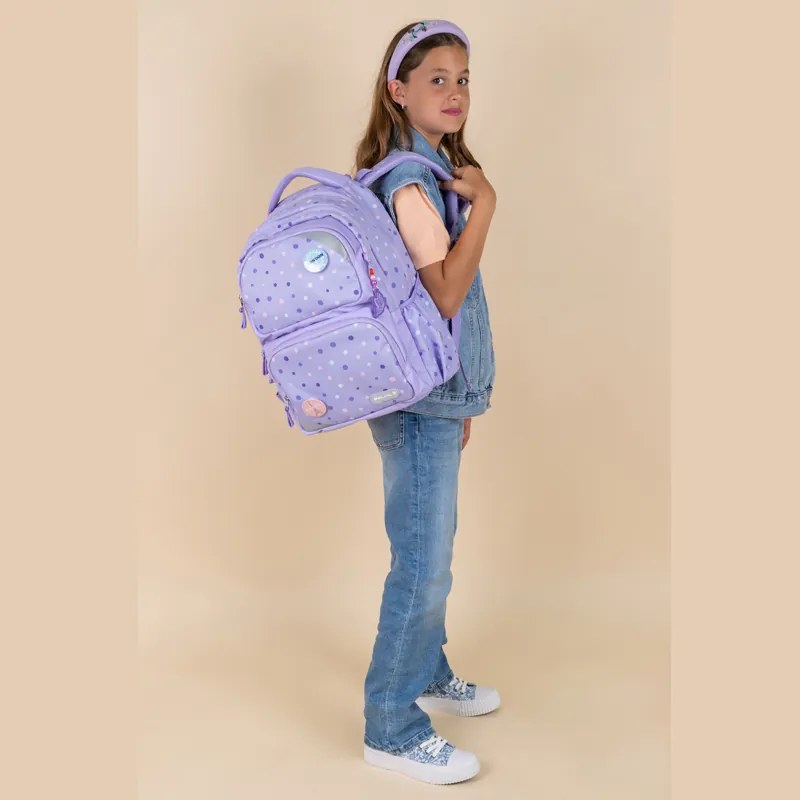 Školský batoh BELMIL Maxi pack Purple Dots