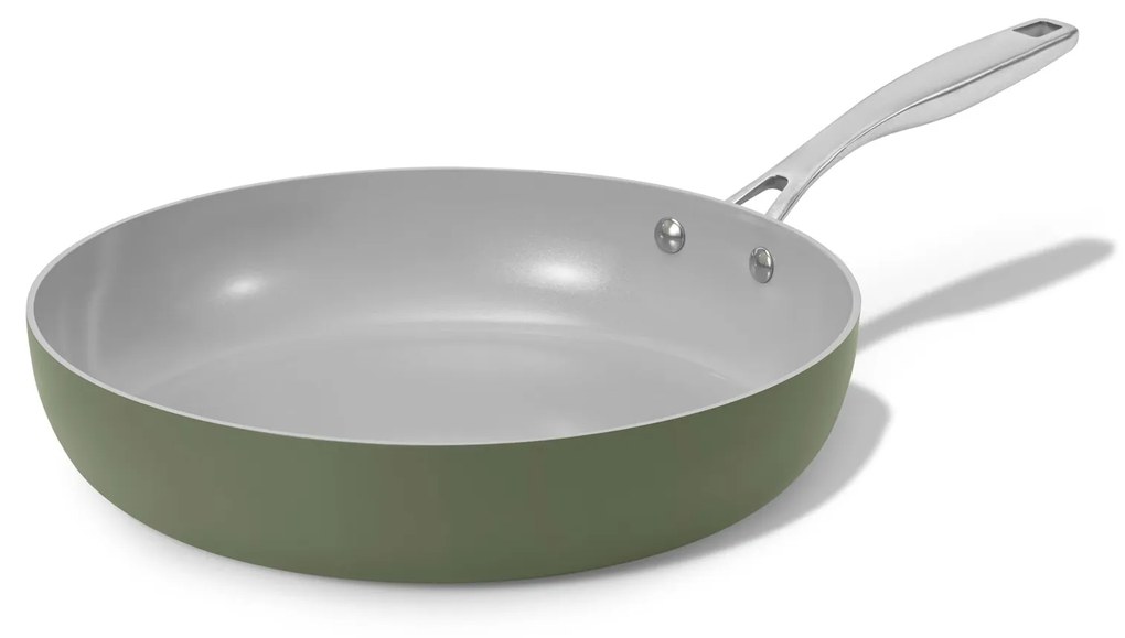 Elmich Nepriľnavá keramická panvica Vital Ø 24 cm - olivovo zelená