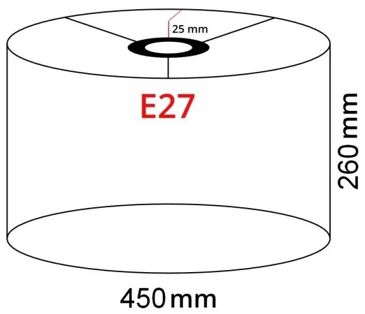 Brilagi - LED stojacia lampa CERIA 1xE27/40W/230V pr. 45 cm biela/matný chróm