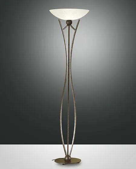 Interierové rustikálne svietidlo FABAS DEVON FLOOR LAMP DARK RUST-COLOUR 2498-10-171