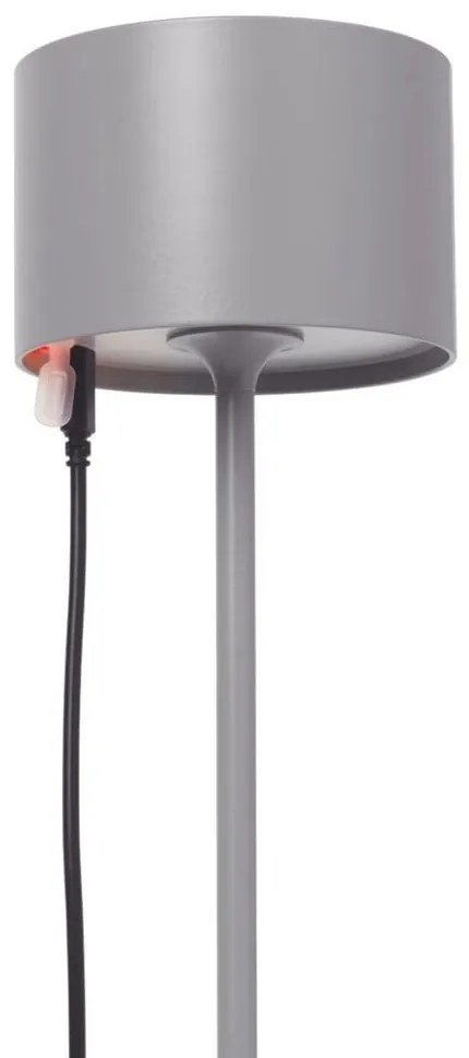 Tmavosivá prenosná LED lampa Blomus Farol