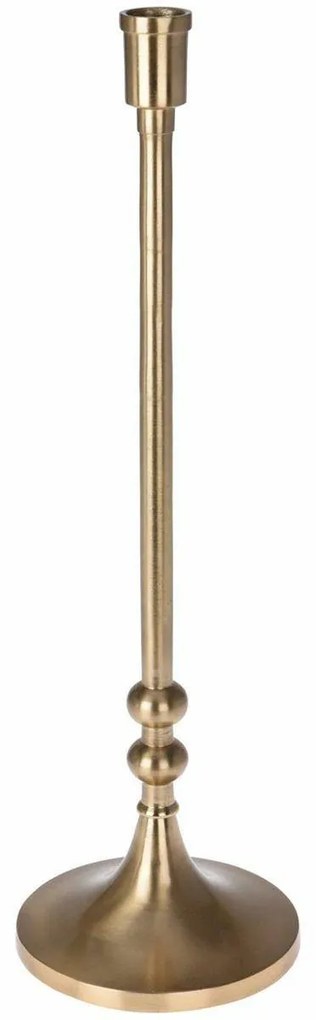 DekorStyle Hliníkový svietnik Tery 41 cm zlatý