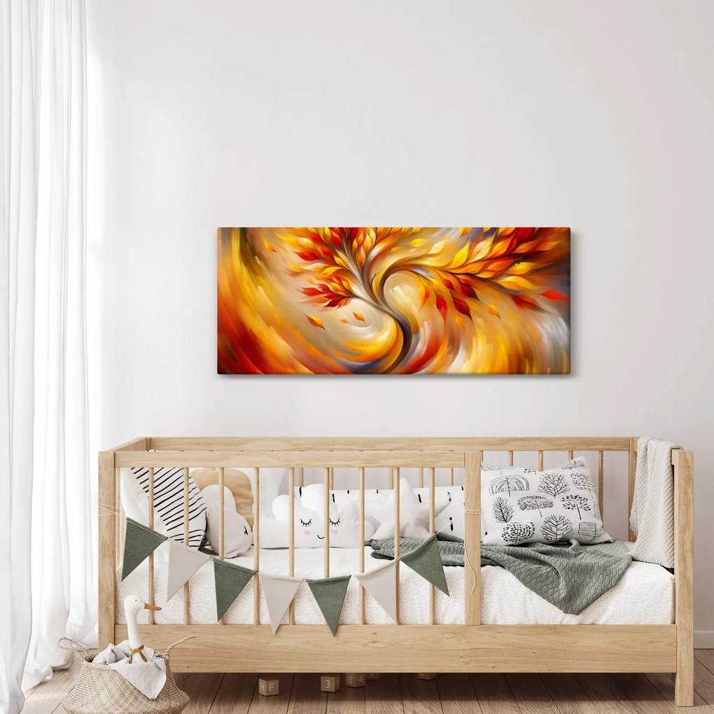 Obraz - Jesenný strom (120x50 cm)