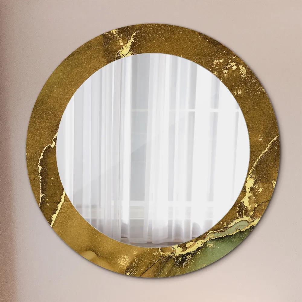 Okrúhle dekoračné zrkadlo s motívom Kovové víry fi 60 cm
