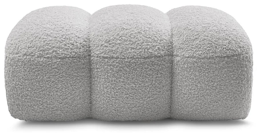 Svetlosivá podnožka z textílie buklé Hippolyte – Bobochic Paris