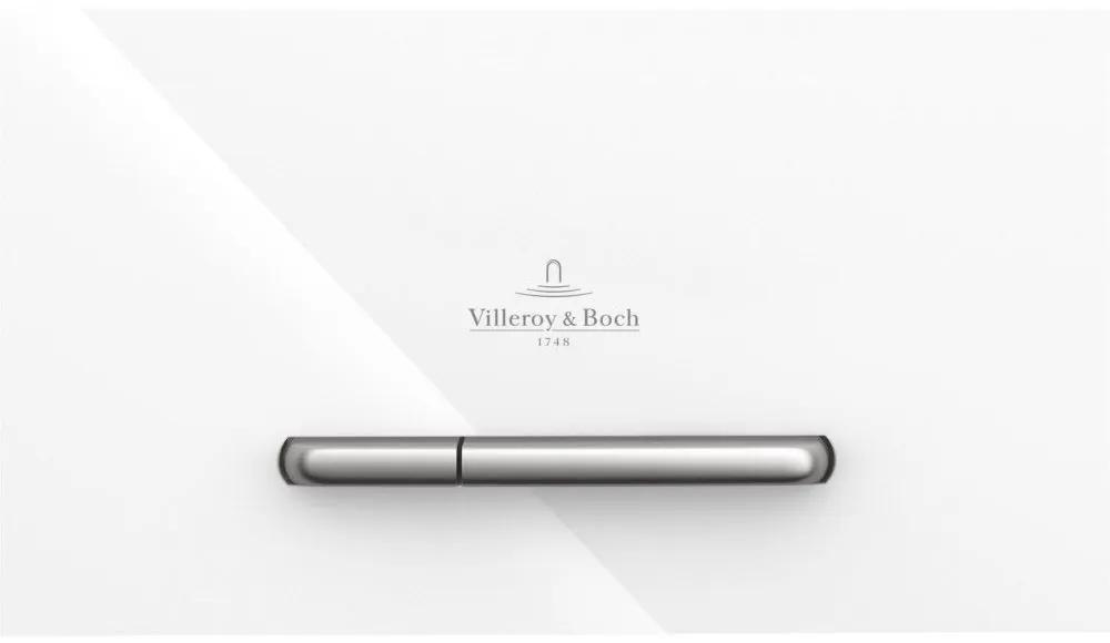 VILLEROY &amp; BOCH ViConnect M300 ovládacie tlačítko dvojčinné, bezpečnostné sklo, Glossy White, 922160RE