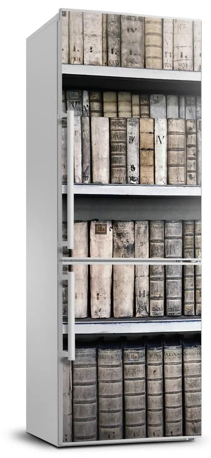 Nálepka tapeta na chladničku Polička na knižky FridgeStick-70x190-f-92601925