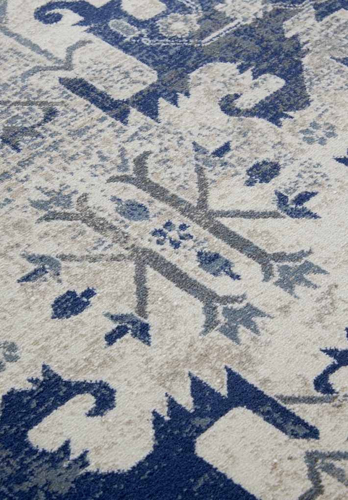 Kusový koberec Villeroy & Boch 106121 Cream, Blue, 200x280, modrá, obývacia izba, Villeroy & Boch