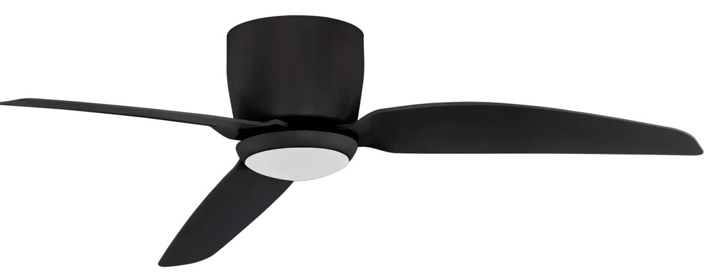 Stropný ventilátor Volga čierne s diaľkovým ovládaním