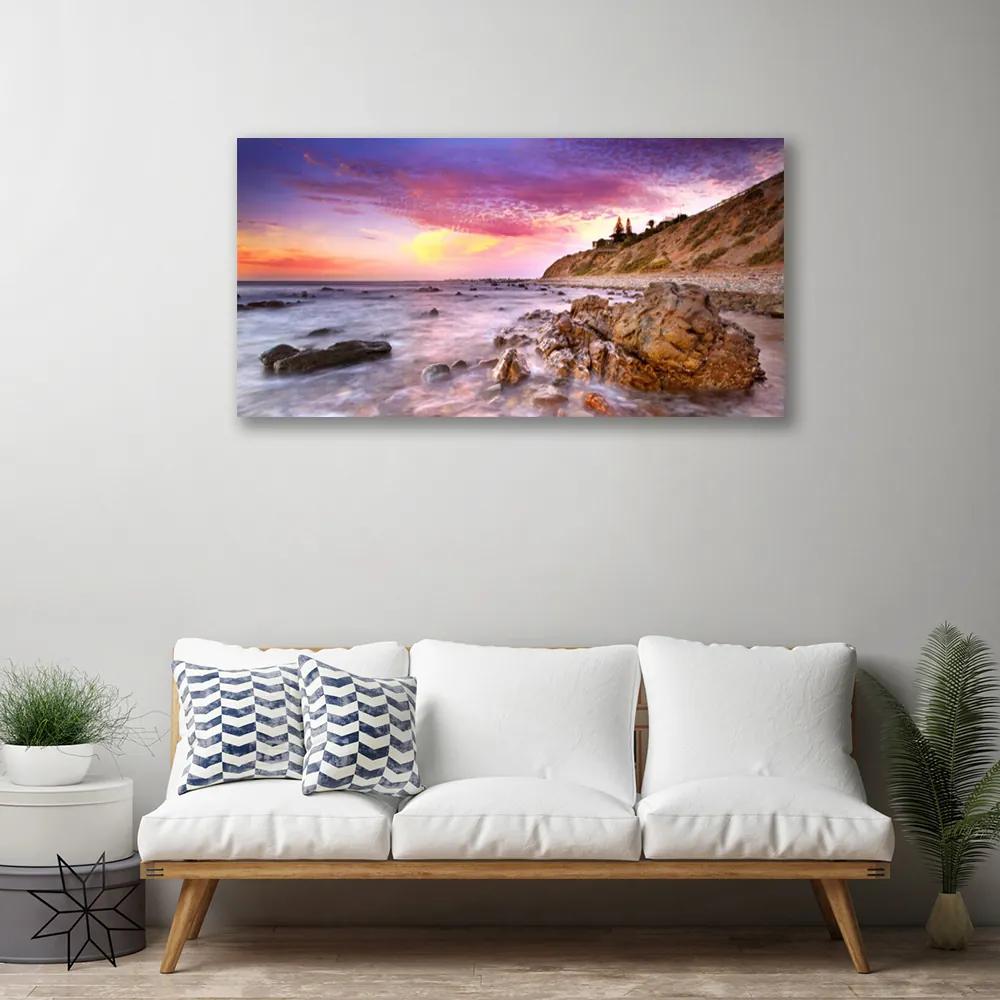 Obraz na plátne More kamene krajina 120x60 cm
