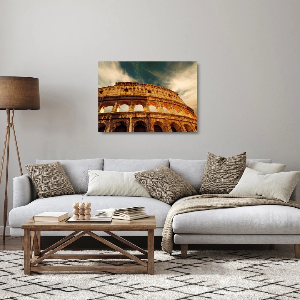 Sklenený obraz - Rímske Koloseum (70x50 cm)