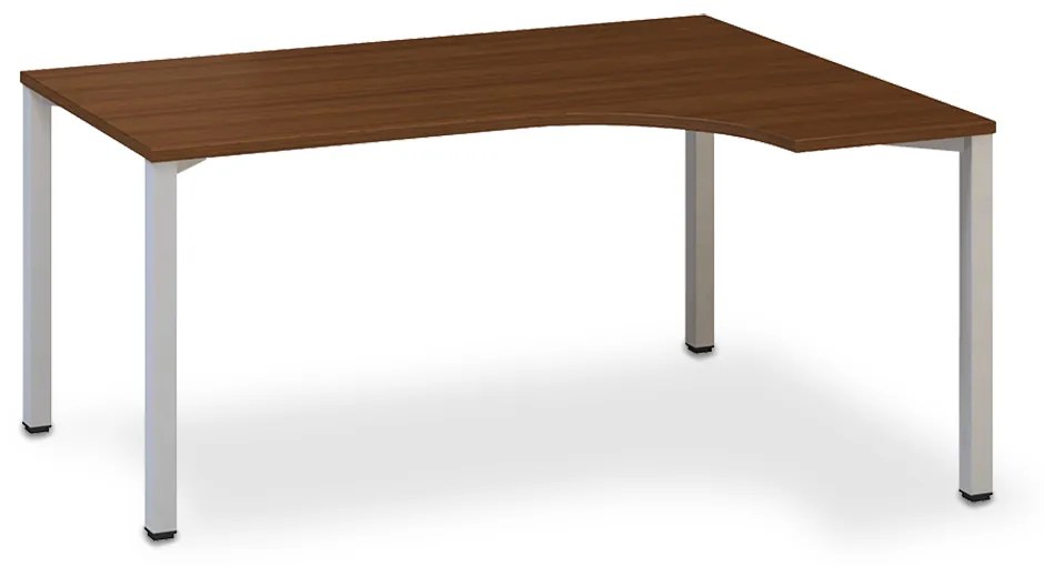 Ergonomický stôl ProOffice B 180 x 120/80 cm, pravý, orech