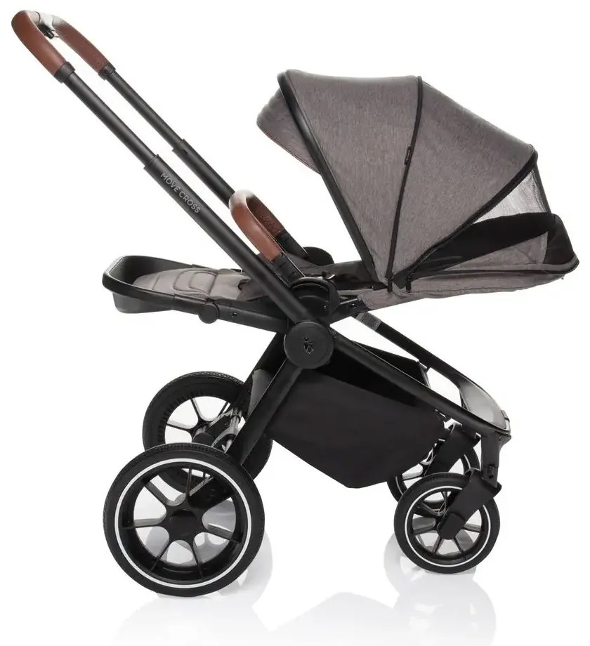 Zopa športový kočík MOVE CROSS + nánožník a pláštenka - iron grey (black)