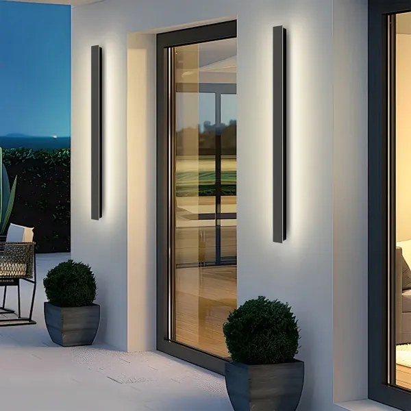 Brilagi - LED vonkajšie nástenné svietidlo LINEAR LED/22W/230V 4000K IP65 čierne