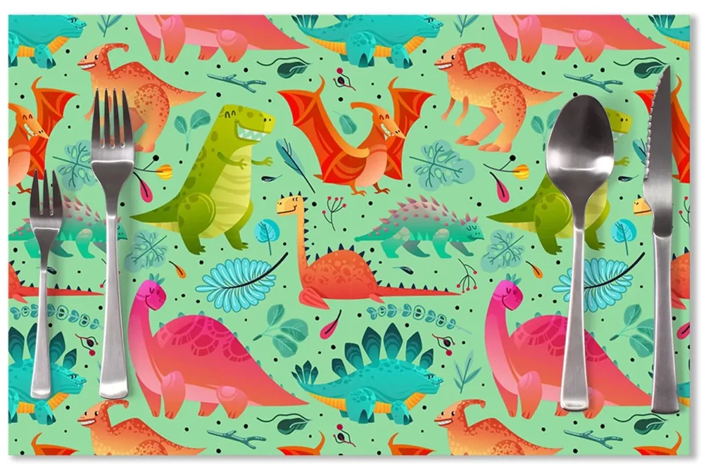 Sablio Prestieranie Dinosaury v tráve: 40x30cm