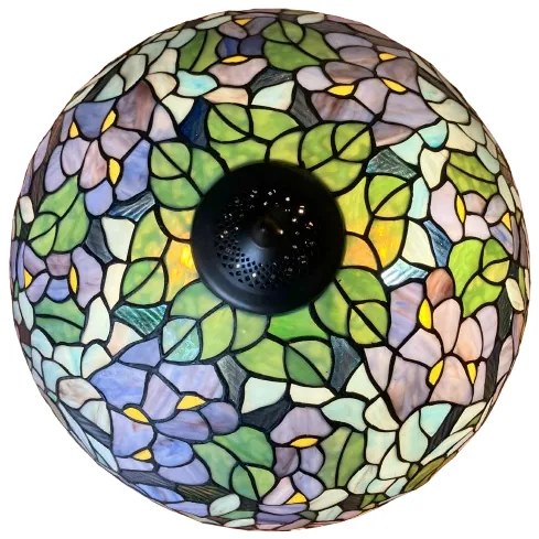 Luster do obývačky Reversed Tiffany AMAZONIT Ø50 3*E27