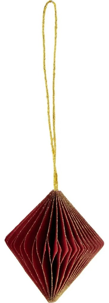 Súprava 9 ks vianočných ozdôb Ornaments, červená-zelená-biela, 6 cm, honeycomb