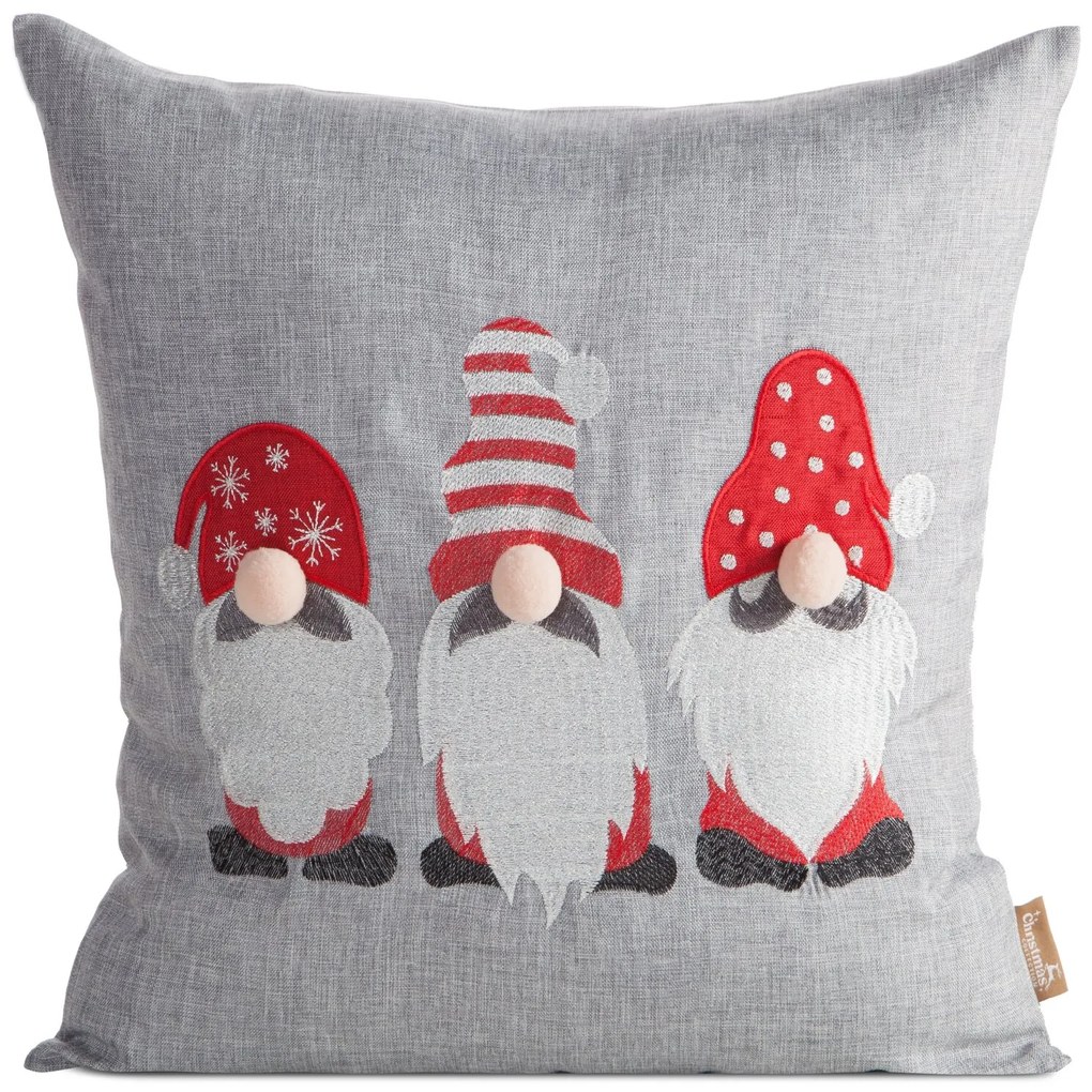 VIANOČNÁ DEKORAČNÁ OBLIEČKA NA VANKÚŠ GOBLIN 45X45 CM VZOROVANÁ