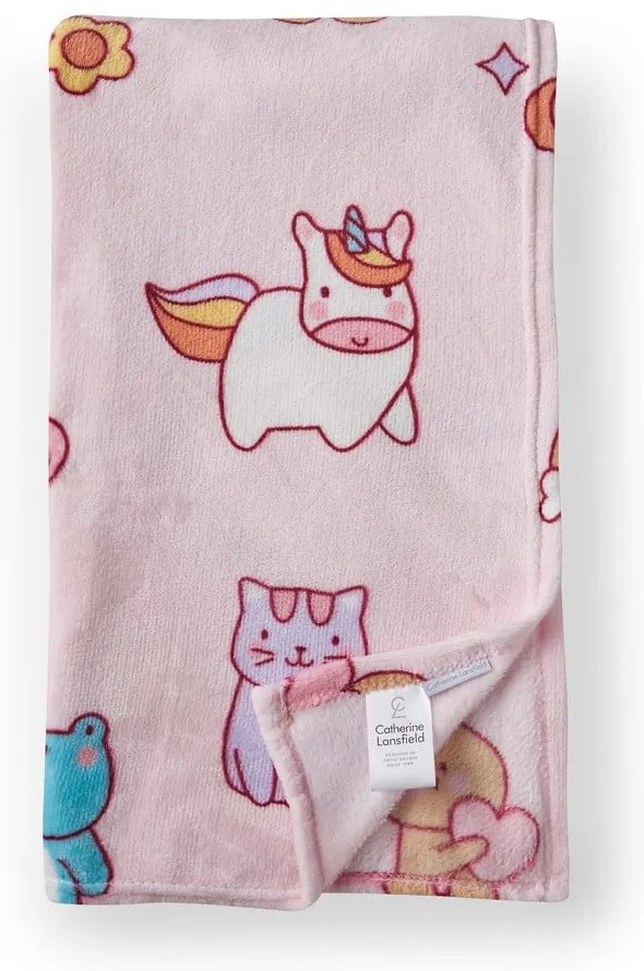 Ružová fleecová detská deka 130x170 cm Forever Together – Catherine Lansfield