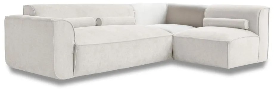 Krémovobiela rohová pohovka (pravý roh) Flex Felix – Miuform