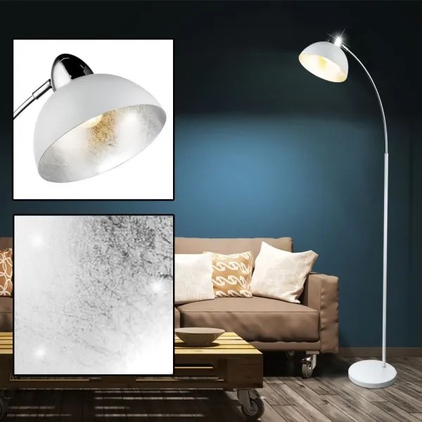 GLOBO 24703SW - Stojacia lampa ANITA 1xE27/40W/230V