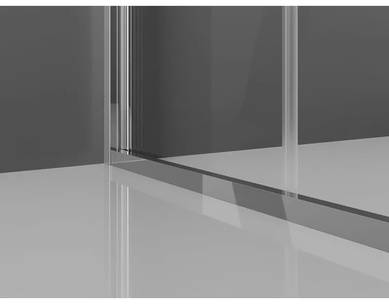 Mexen Exo, skladacie dvere do otvoru 65x200 cm, 6mm číre sklo, chrómový profil, 816-065-000-01-00