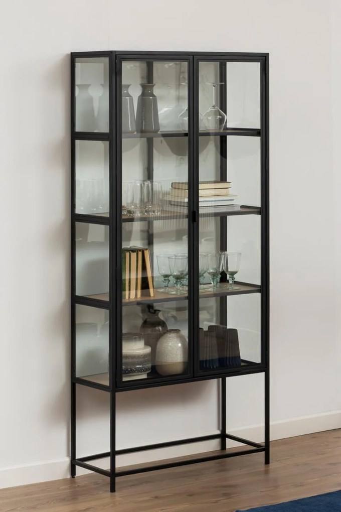 Vitrína Seaford − 185,6 × 77 × 35 cm ACTONA
